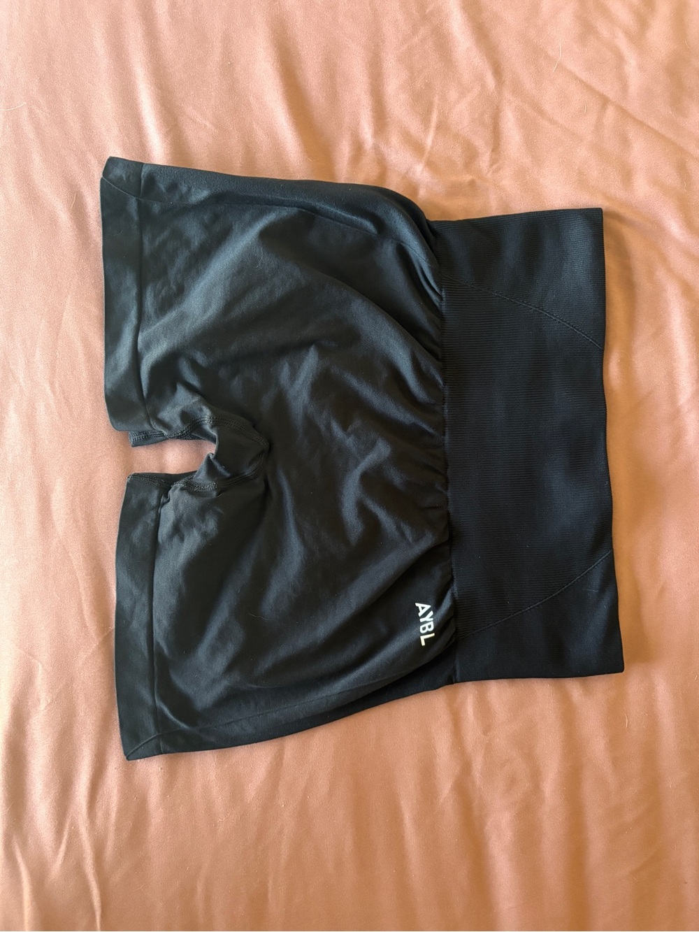 AYBL Black High-Waist Bike Shorts